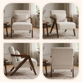 Chenille Accent Chair Beige
