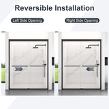 44"-48"W*72" H Semi-Frameless Double Sliding Shower Door, Bypass Shower Door