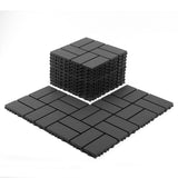 Plastic interlocking decking tiles, 44 packs of terrace decking tiles