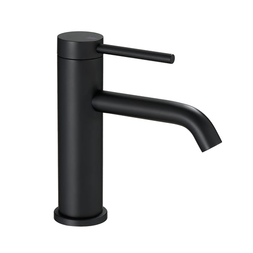 Black Stainless Steel Waterfall Bathroom Sink Faucet Single Handle