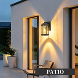 Outdoor Wall Sconces 2 Pack, Exterior Light Lantern Fixtures