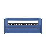 Daybed with Trundle Wood Sleeper Blue