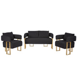 Sofa Black/Gold
