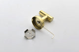 6 Pack Brushed Gold Bathroom Wall Hooks