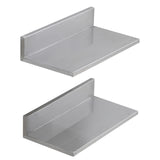 8.6" x 16" Stainless Steel Shelf, Wall Mounted Floating Shelving