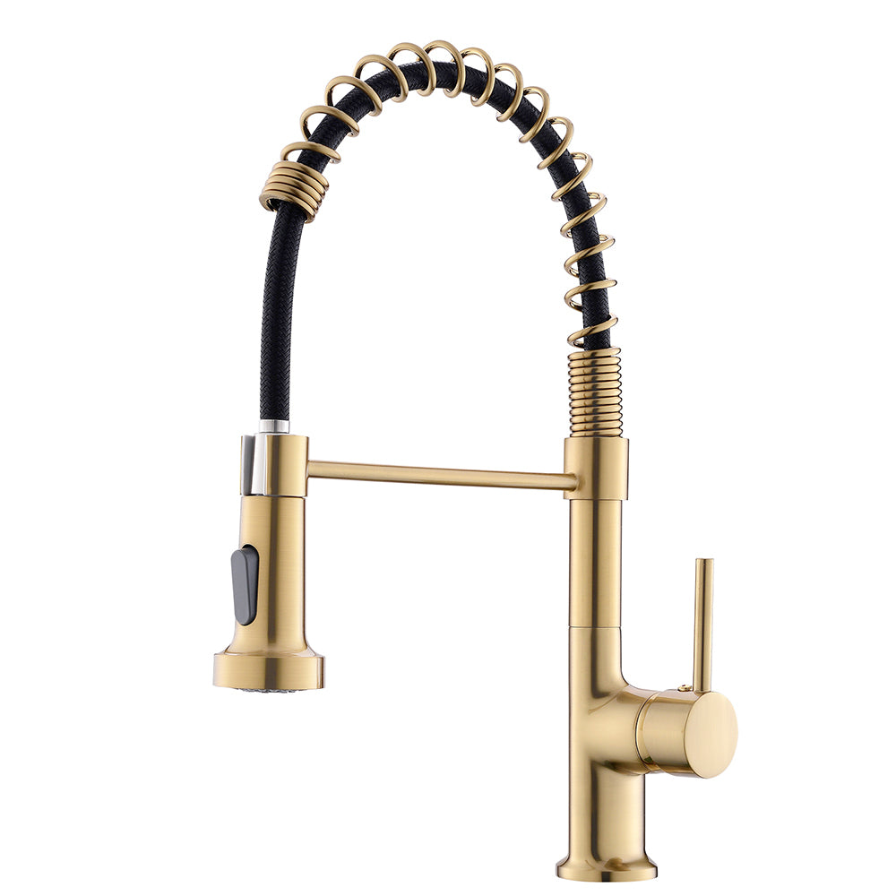 Commercial Kitchen Faucet Pull Down Sprayer Single Handle