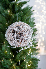 D5' Iced Twig Ball, Decorative Hanging Ball Christmas Tree Ornaments for Holiday