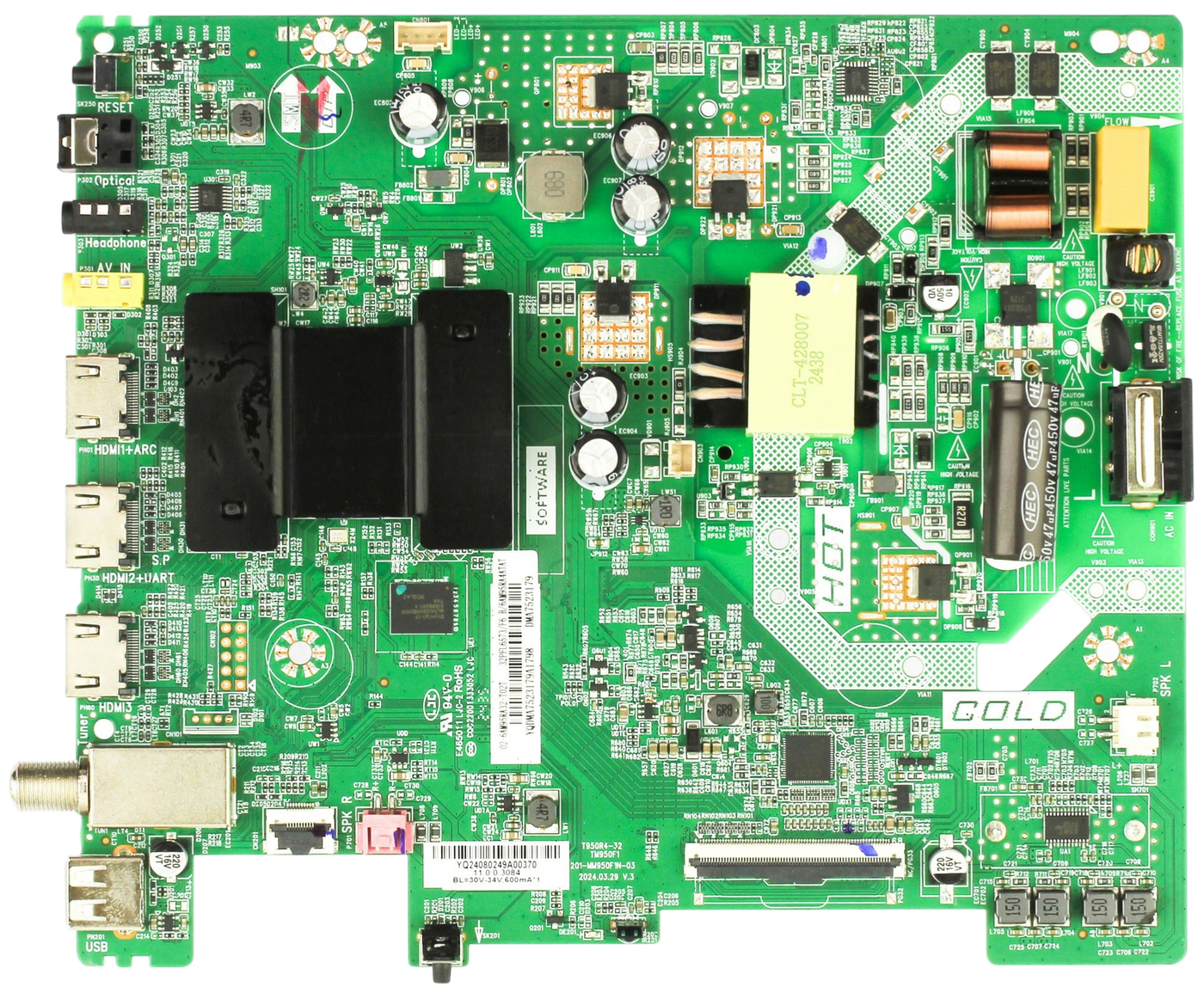 Philips 02-6AM95RA32-T02T Main Board Power Supply for 32PFL6573 F6
