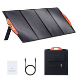 Portable 120W Foldable Monocrystalline Solar Panel ETFE Type C DC 18V IP67