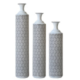 Metal Floor Vases Set of 3 (33.85/29.13/24.81in)
