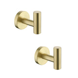 Stainless Steel Wall-Mounted Towel Hooks 2-Pack