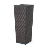 Rattan Flower POT - Brown