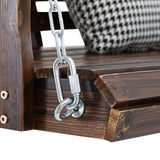 Wood Outdoor Bench Brown