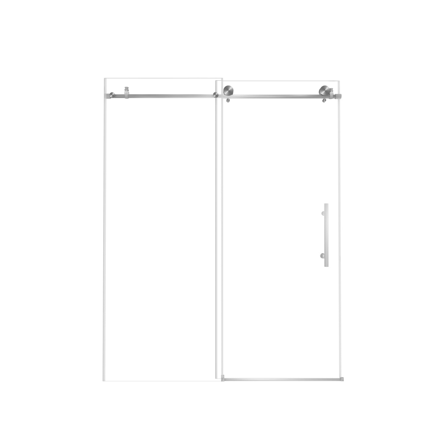 Frameless Shower Door 56-60" W x 76" H Tempered Glass