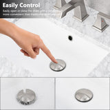Pop-Up Bathroom Sink Drain With Overflow