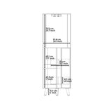 Corner Bar Cabinet - Dark Brown - Drawer, Shelves & Cup Rack