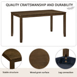 Wood Dining Set Walnut