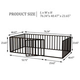 Twin Metal Platform Bed Black