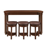 Solid Wood Bar Table Set Cherry