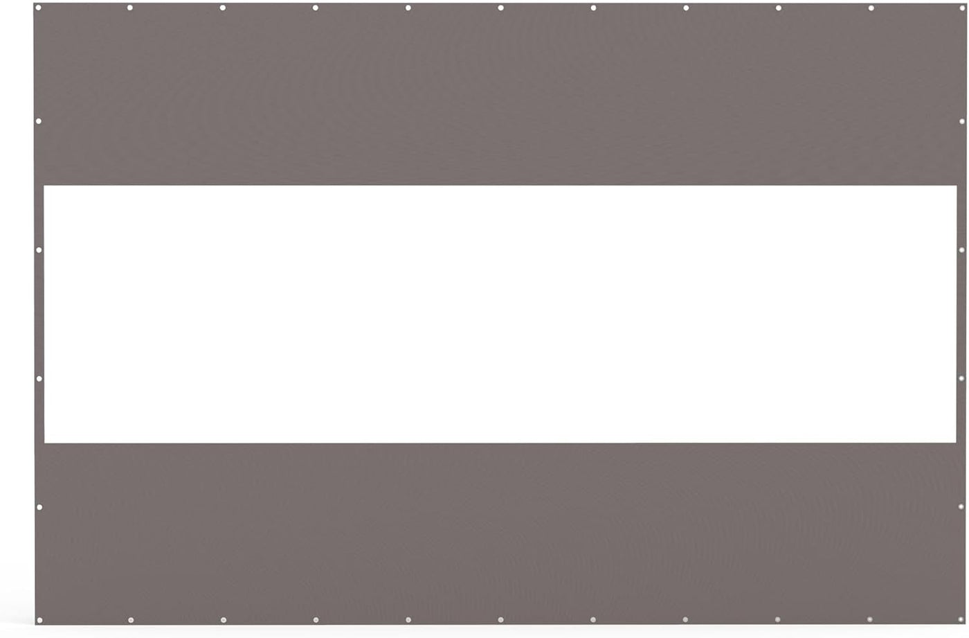 8'H x 12'W Waterproof PVC Outdoor Clear Panel Curtain Gray