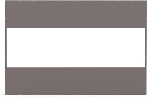 8'H x 12'W Waterproof PVC Outdoor Clear Panel Curtain Gray