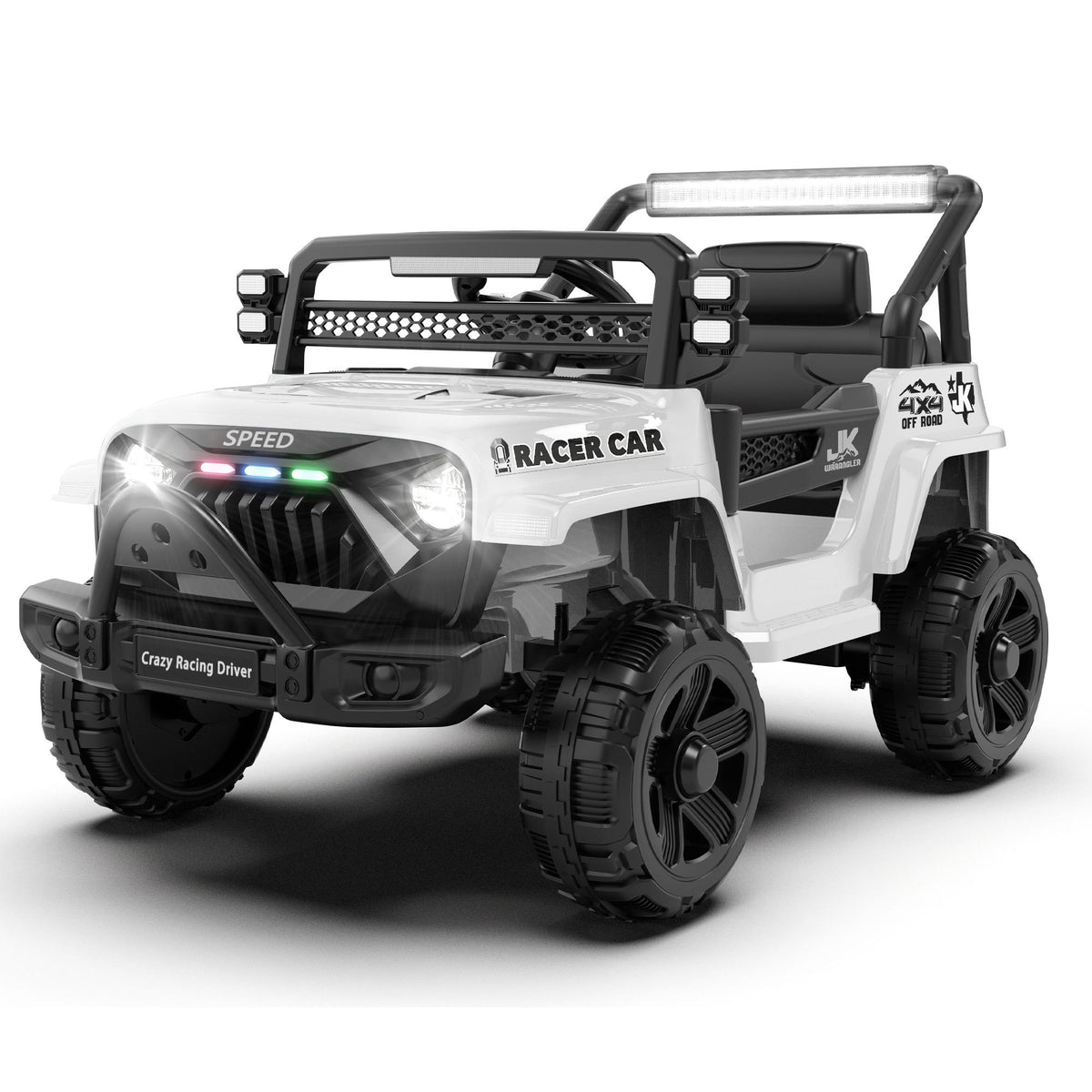 12V Kids Ride On Electric Truck Car W/Parents Control,2WD,Four-wheel suspension,