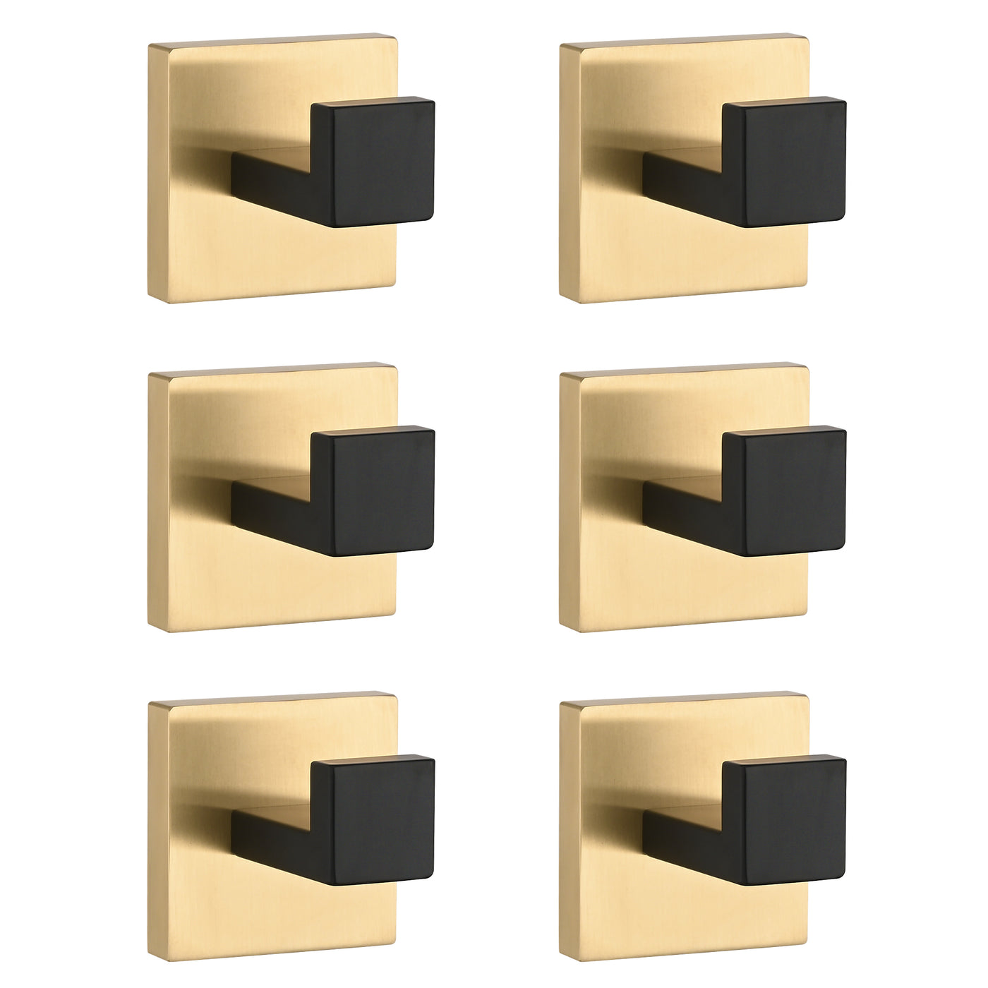 6 Pack Stainless Steel Wall Towel Hooks