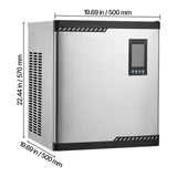 Commercial Ice Maker Machine - Head, 300 Lbs/Day Stainless Steel Ice Machine