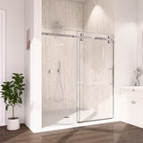 56-60"W x 72"H Frameless Sliding Shower Door Enclosure