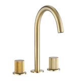 Brushed Gold Widespread 8 Inch Bathroom Faucet Two Handle