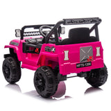 12V Kids Ride On Electric Truck Car W/Parents Control,2WD,Four-wheel suspension,