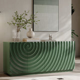 Sideboard Buffet Cabinet, 59"Green Accent Cabinet with 4 Doors