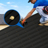 Metal Roof Panel Length 72.8IN Galvanized Roof Panels 15 PCS Waterproof Heavy