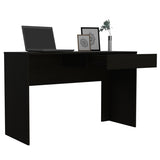 Writing Computer Desk - One Drawer - 47.3" Wide Top - Black