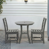 Outdoor Bistro Dining Set Round Table 2 Seat