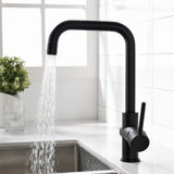 Single Handle Kitchen Sink Faucet 1 Hole