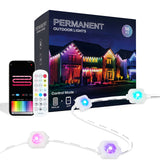 Outdoor Light,50ft with 30 LED Eaves Lights,Smart RGB Outdoor Lights with 75 Sce