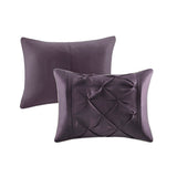 7-Piece Comforter Set - Pleated Tufted Polyester - Queen
