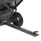 Steel Dump Cart 10 Cu. Ft 500LB for ATV/UTV Trailer Tow Behind Heavy Duty