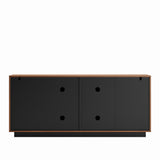 60'' Mid Century Sideboard Buffet Cabinet with 3D Doors