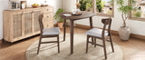 Engineered Wood Dining Set Brown