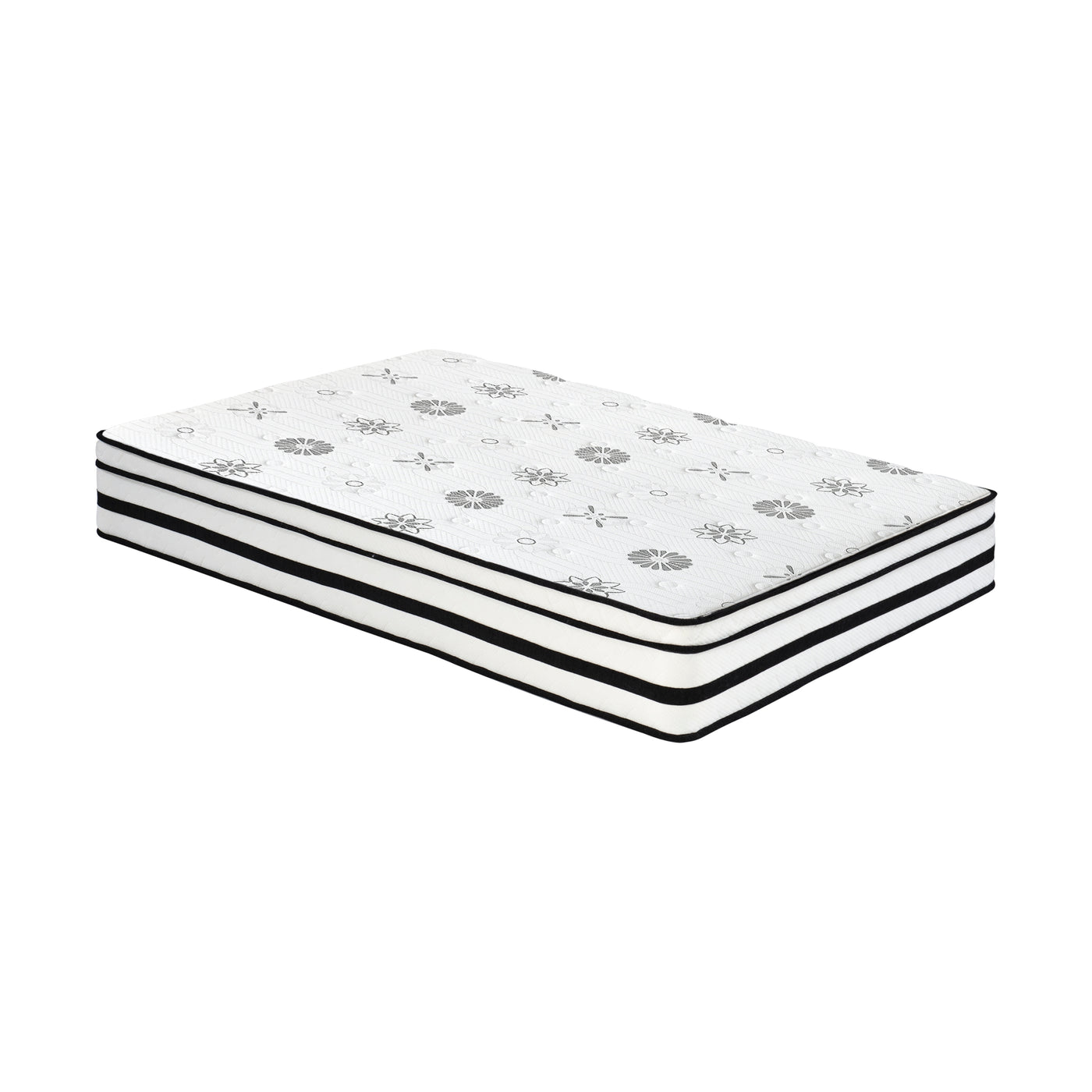 12-inch Hybrid Mattress Plush Foam Breathable Quilted Cover