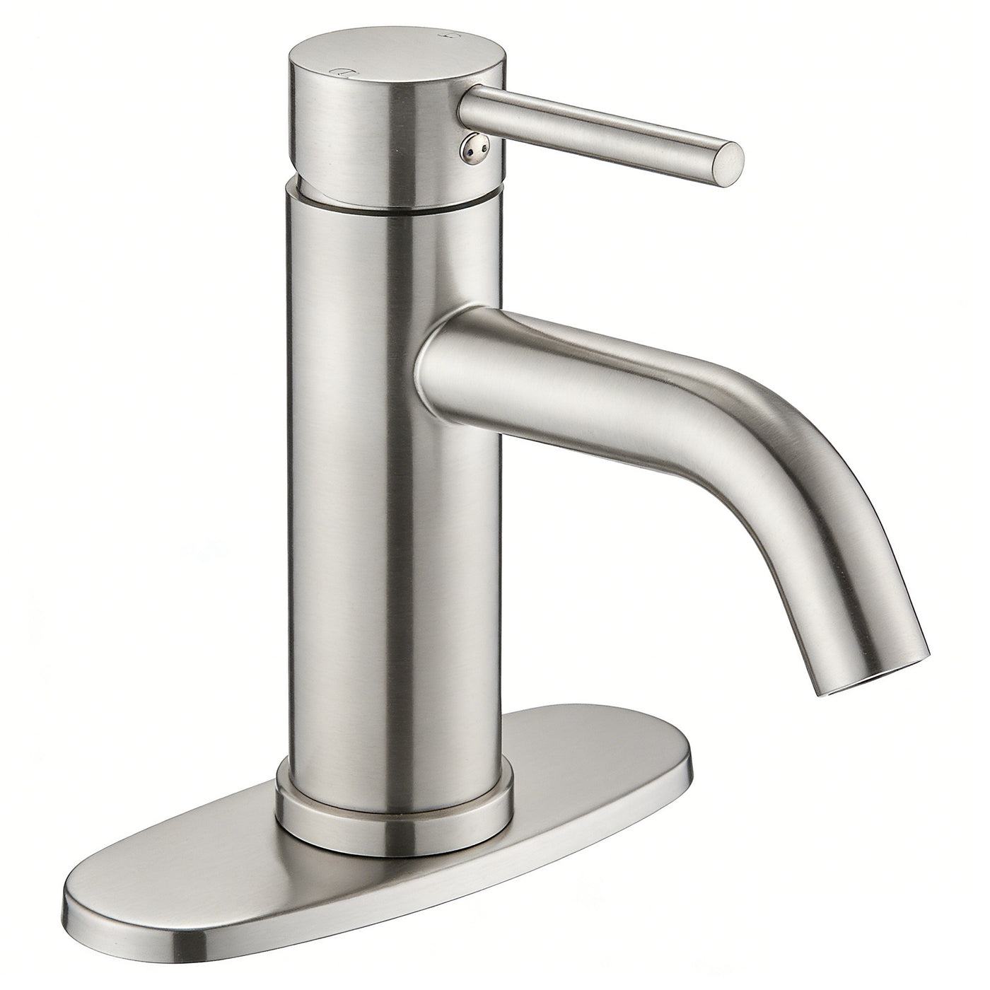 ADA Compliant Single Hole Waterfall Bathroom Faucet Brushed Nickel