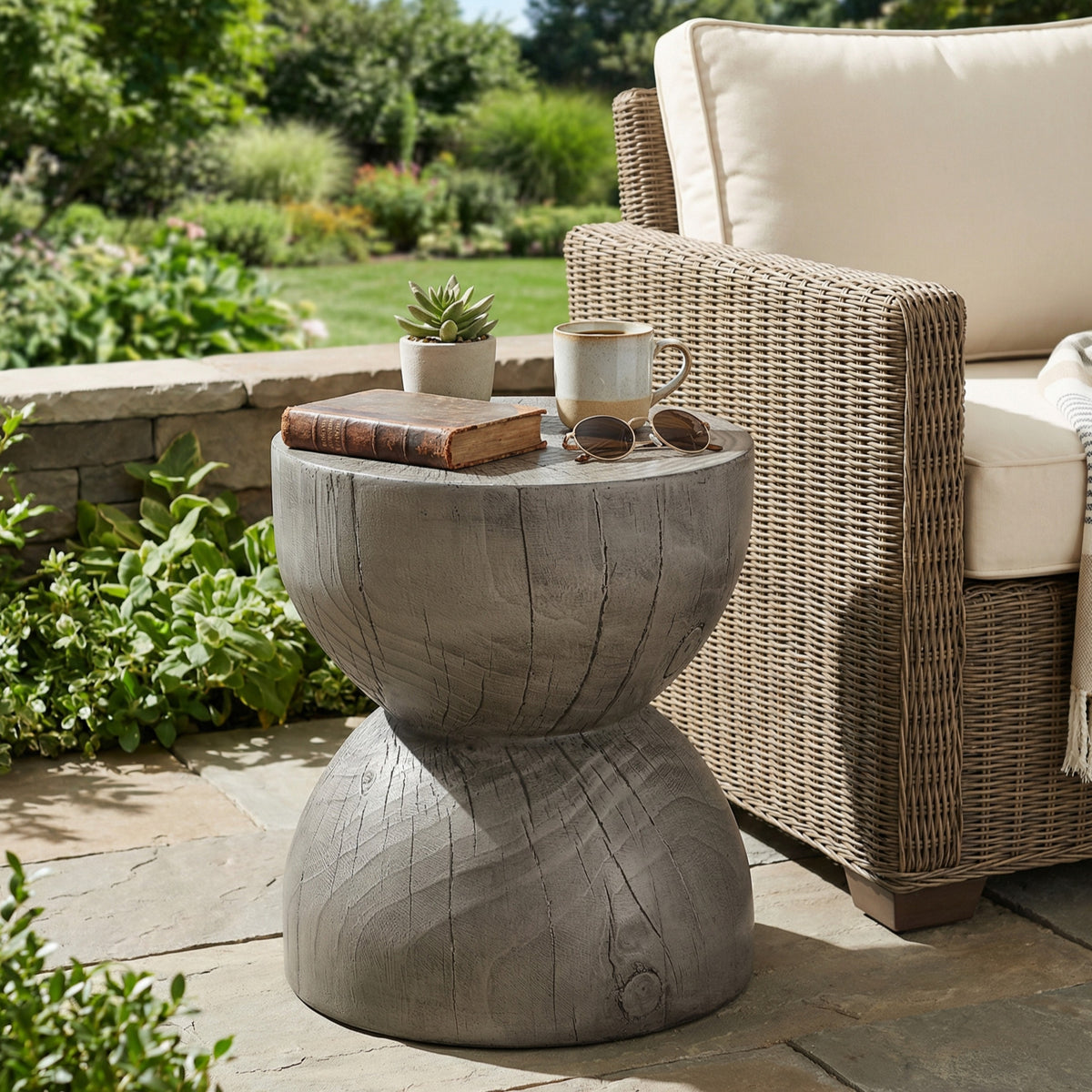 Outdoor Side Table Grey