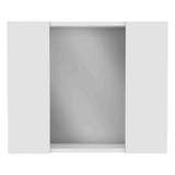 Medicine Cabinet - Double Door with Mirror - White - 20.1"W x 22.8"H