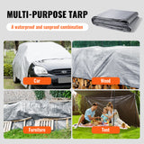 Tarp Waterproof 20x30 ft, Plastic Poly Tarp Cover 10 Mil