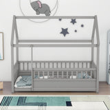 Twin Pine Platform Bed Grey