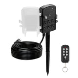 Outdoor Power Stake, 100FT Extension Cord, Outdoor Power Strip Weatherproof with