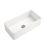 White Farmhouse Undermount Kitchen Sink Deep Apron Single Bowl