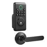 Keyless Entry Door Lock with Handle Set, Electronic Keypad Deadbolt
